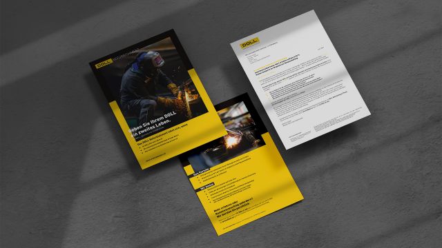 DOLL Flyer – SICHTWECHSEL Marken- und Designagentur aus Offenburg, Werbeagentur, Marketing, Beratung