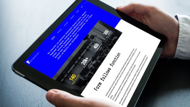 Ruch Webseite iPad